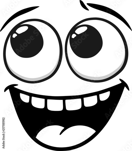 Bild auf Leinwand Excited Happy Face Full of Anticipation