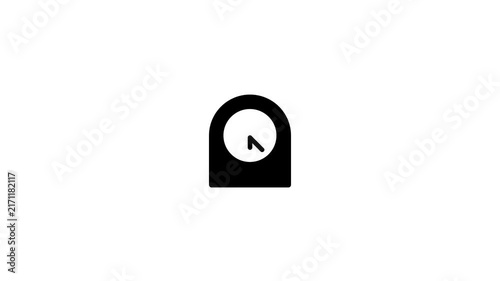 Animated clock icon showing passing time
