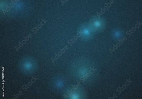 Dark teal background, with soft glowing, cyan circular light, orbs and a, grainy texture, creating, an atmospheric and, ethereal digital visual effect