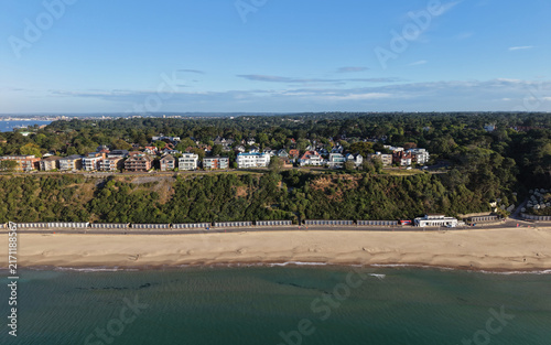 Konstfotografi Aerial View of Sandbanks in Poole, Dorset, England