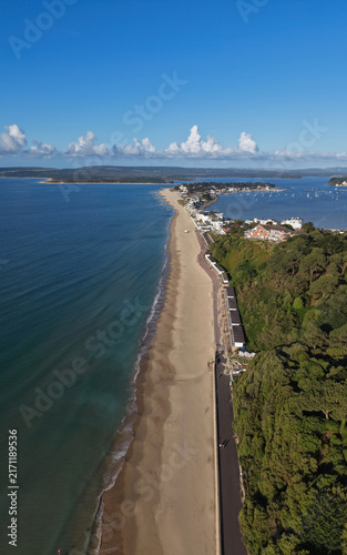 Konstfotografi Aerial View of Sandbanks in Poole, Dorset, England