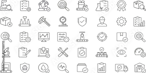 Manufacturing Quality Icons