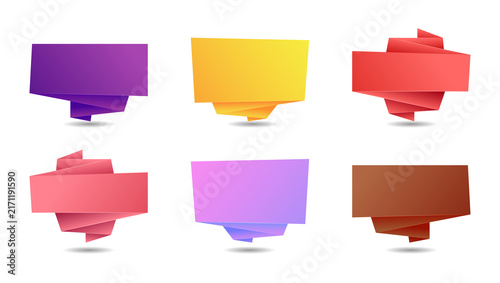 Colorful sticky notes in various shades for design on transparent background
