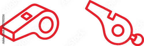 Whistle icon set, Sport whistle icon set, dog whistle icon set, Loudly blowing whistle icons set, Vector Illustration !	