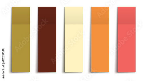 Vibrant color palette swatches for design inspiration transparent background
