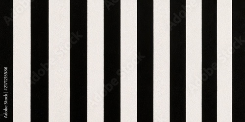 Bold, parallel vertical stripes of stark black and off-white create a graphic, high-contrast pattern