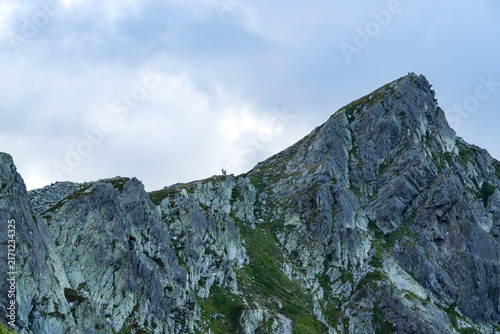 Canvas Print high mountain landscape, Bucura Ridge, Retezat Mountains, Romania