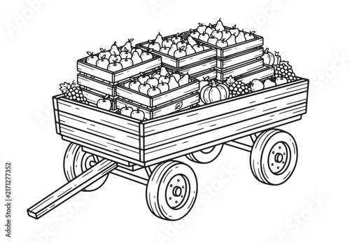 Autumn fruit harvest