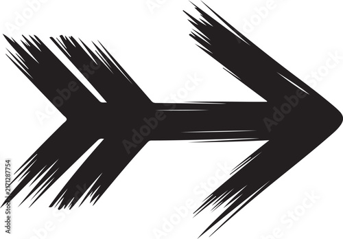 black and white arrows