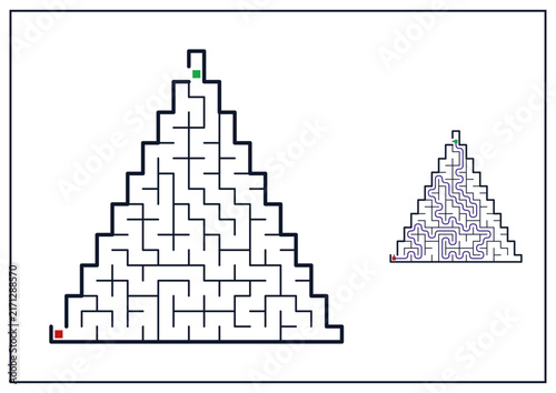 Pyramid Maze Puzzle Design  