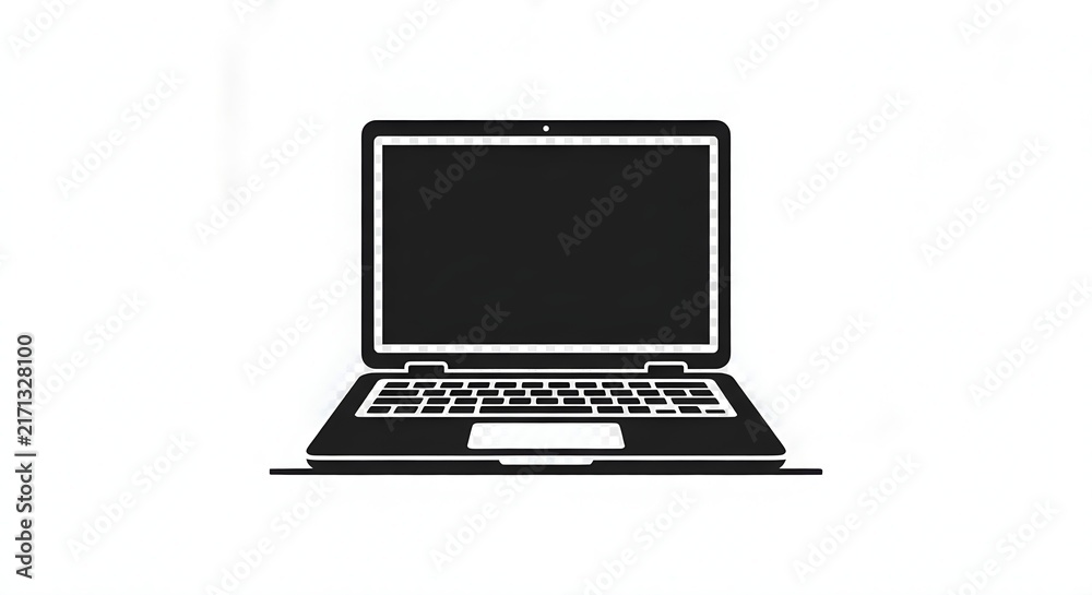 Fototapeta premium laptop isolated on white background