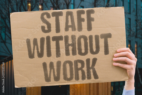 Принти на полотні "staff without work" Warehouse closures leave staff without work