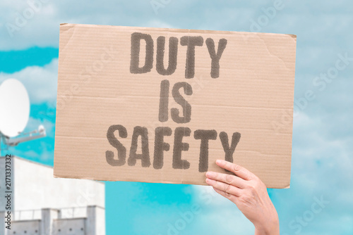 Foto "Duty is safety" Mayor must ensure public welfare