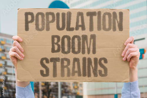 Obraz na plátně "Population boom strains" City expands beyond planned capacity
