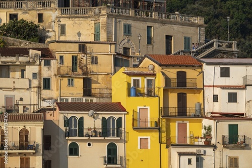 Houses, Scilla, on the Strait of Messina, Calabria, Italy
