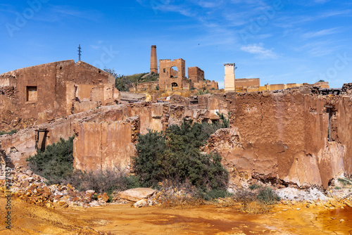 Abandoned Mining Structures in the Colorful Landscape of Mazarrón, Murcia, Spain
