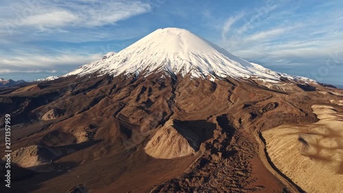 Parinacota Volcano and Pomerape in Lauca National Park
