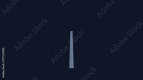 Minimalist wind turbine animation rotating on dark 4k background, renewable energy green, energy sustainable power