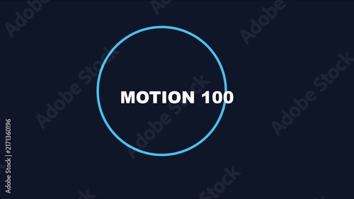 Motion 100 abstract animation with geometric shapes and minimalist typography for modern digital projects 4k