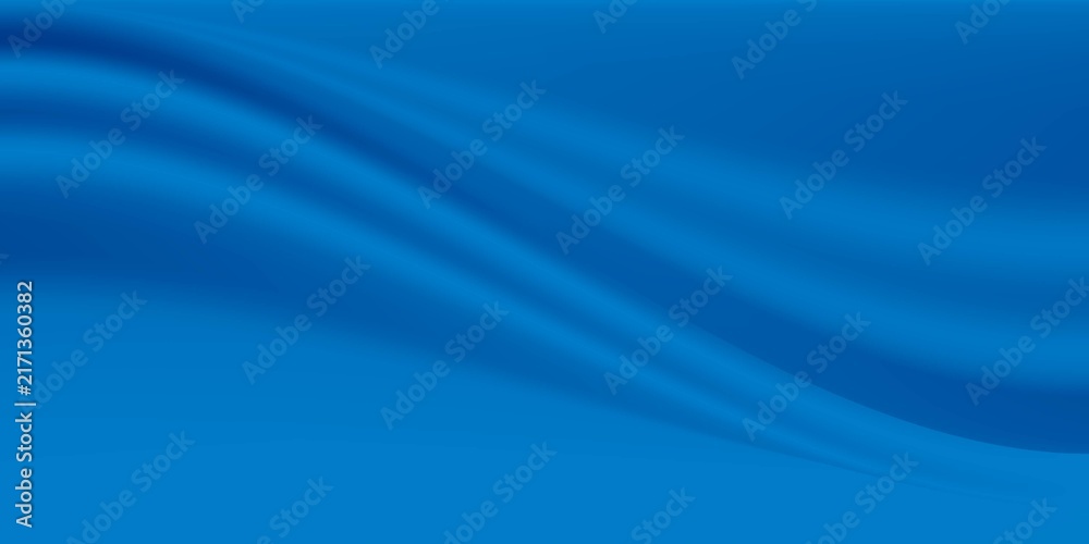 Fototapeta premium Abstract blue smooth gradient wave background for technology banner presentation backdrop