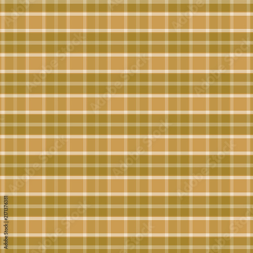 Tartan Plaid Pattern Background in Warm Ochre Gold