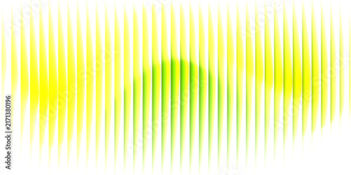 Fotografía Soft abstract glossy 3d lines lght green and yellow