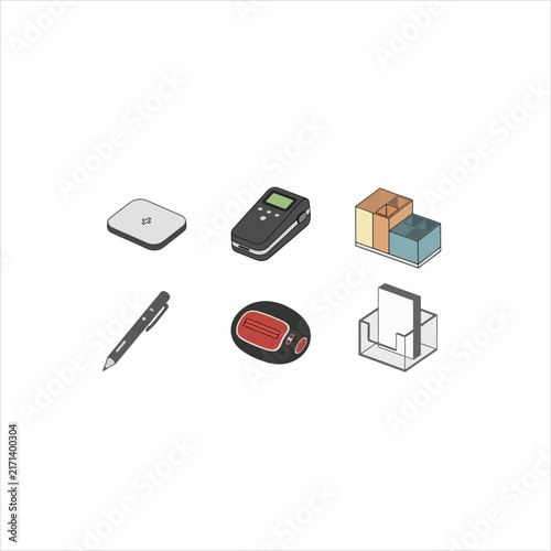 calculator and pen