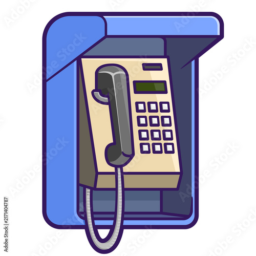 vector illustration of a vintage telephone