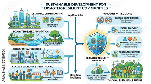 Sustainable Resilient Community Development Infographic
