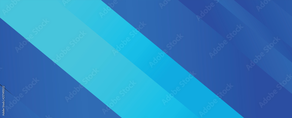 Obraz premium Abstract blue gradient vector background featuring dynamic diagonal lines and smooth bright texture. This modern futuristic illustration has empty copy space for premium technology designs.