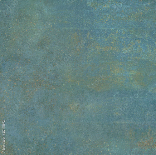Weathered Blue and Brown Grunge Metal Background