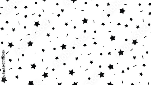Star pattern of black stars arranged in decorative layout.
