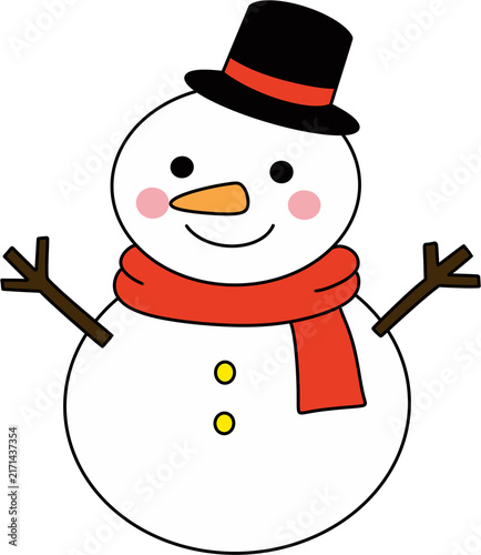 snowman with a broom