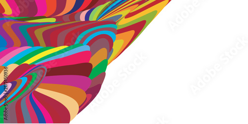 Vibrant Rainbow 3D Liquid Marble Presentation Template