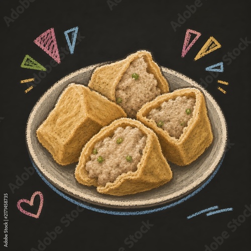 baso tahu, tofu with fish dumpling