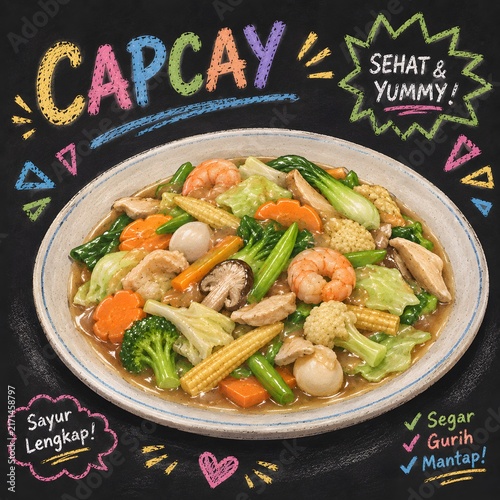 stir fried vegetables with shrimp