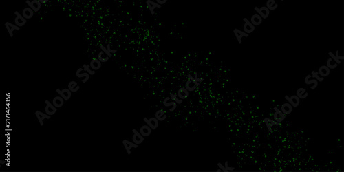 small drops of rain, snow on a black background. Falling Snow down On The Black Background. Many water bubbles on black background, closeup. green particles falling on a black background.