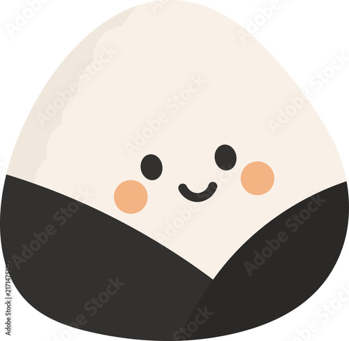 Onigiri triangle illustration