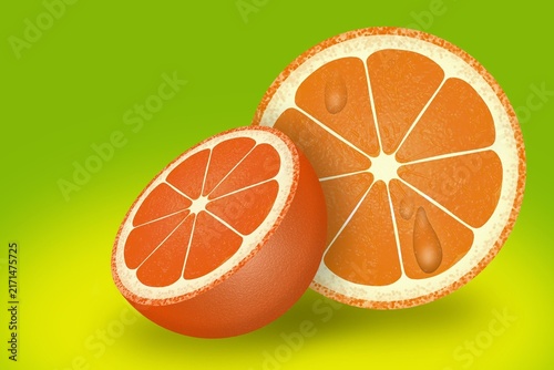 orange and lime