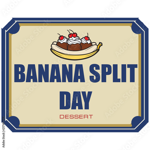 Banana Split Day sticker