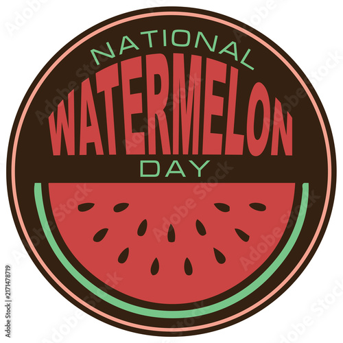 National Watermelon Day sticker