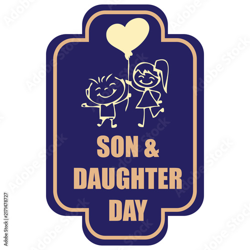 Son and Daughter Day sticker