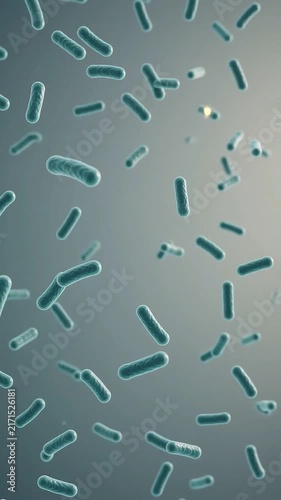 Gut Microbiome Imbalance Featuring Colorful Bacteria, Cocci, and Microorganism Particles in Microscopic Digestive Health Research Ecosystem