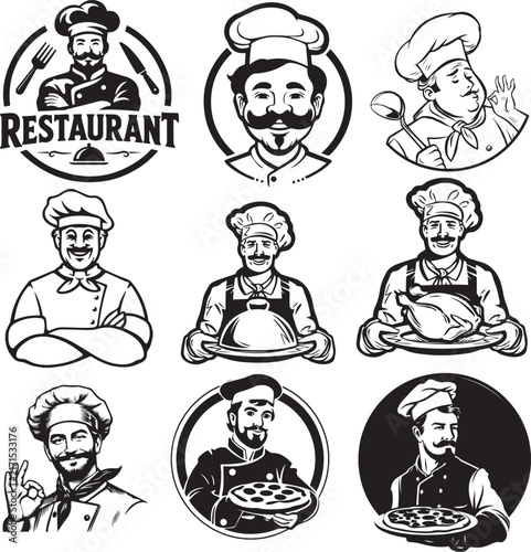Restaurant Logo Vector, And Safe  100% organized. 