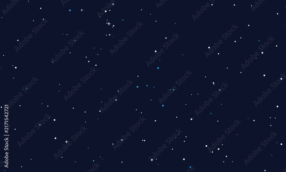 Fototapeta premium Deep night sky with countless bright stars during clear weather