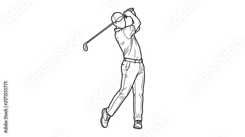 Golfer performing handstand while holding golf club upside down