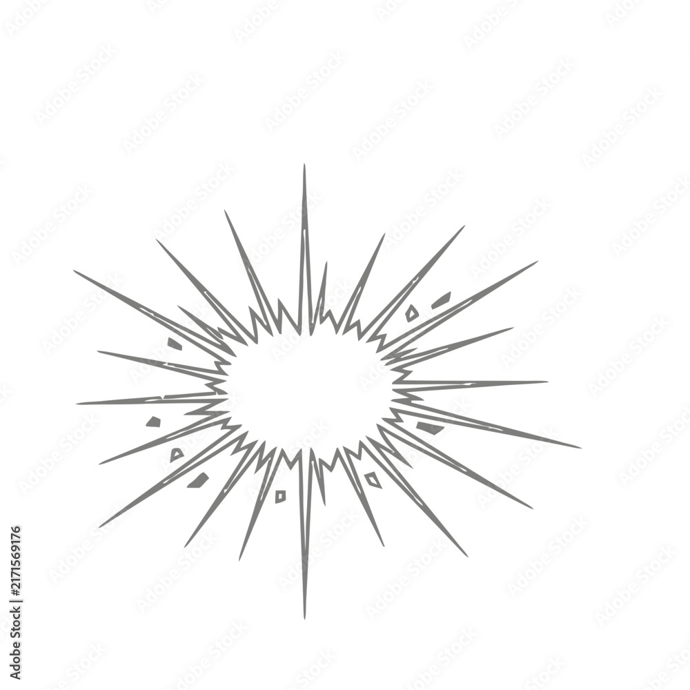 Fototapeta premium Explosion burst graphic element