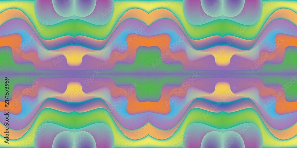 Abstract Retro Soft Gradient Symmetrical Geometric Pattern