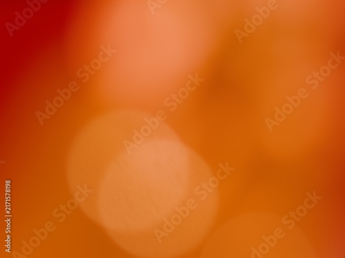 Quadro su tela Abstract orange blurred bokeh background created as a 3d render