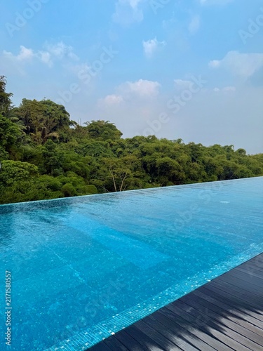 Tropical infinity pool in Indonesia 